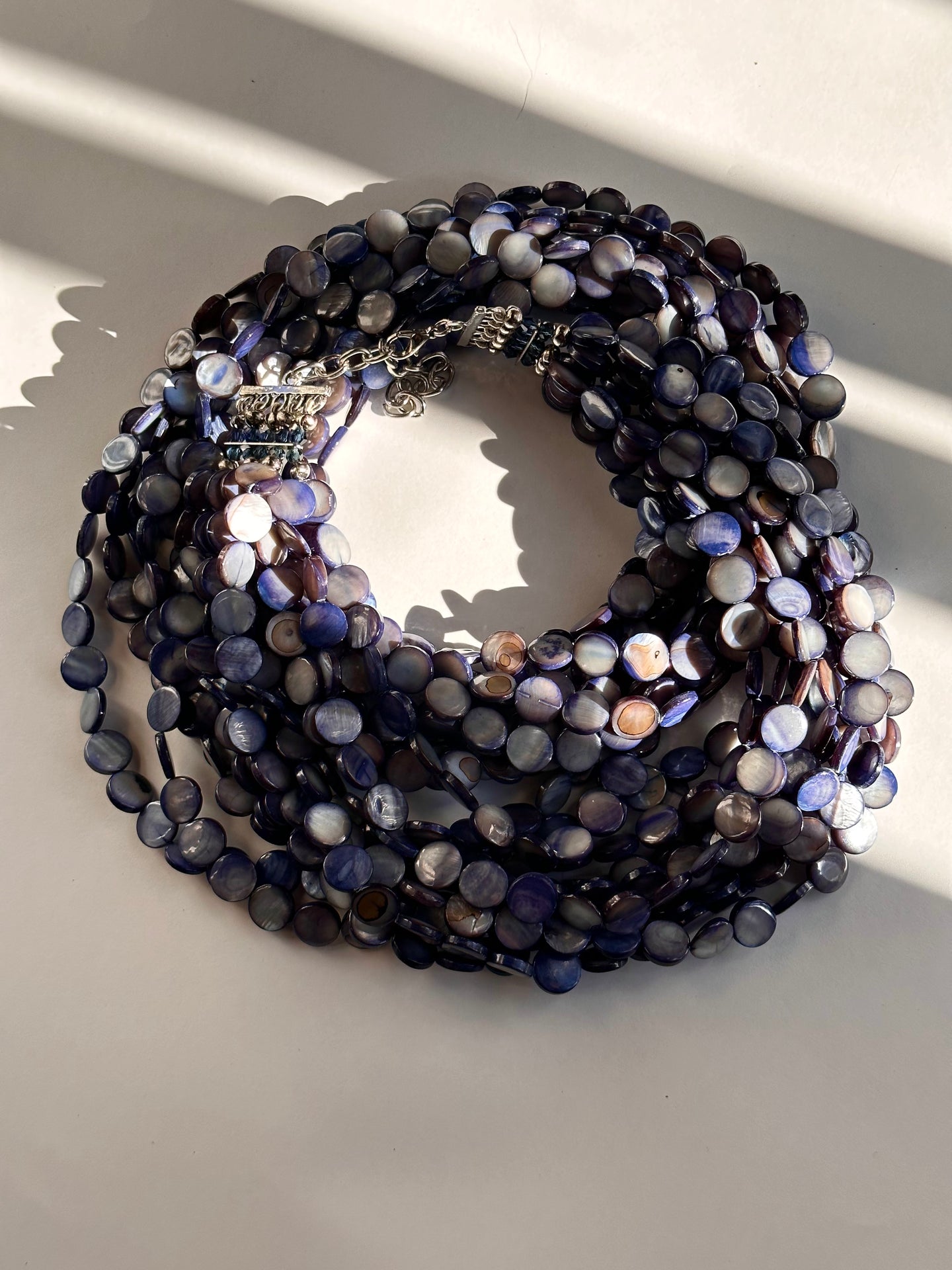 Collar Nácar Azul