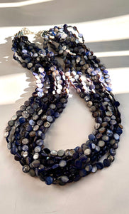 Collar Nácar Azul