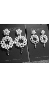 Aros Clavel Perlas
