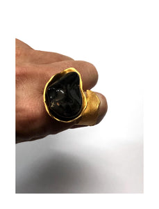Anillo Corteza con piedra